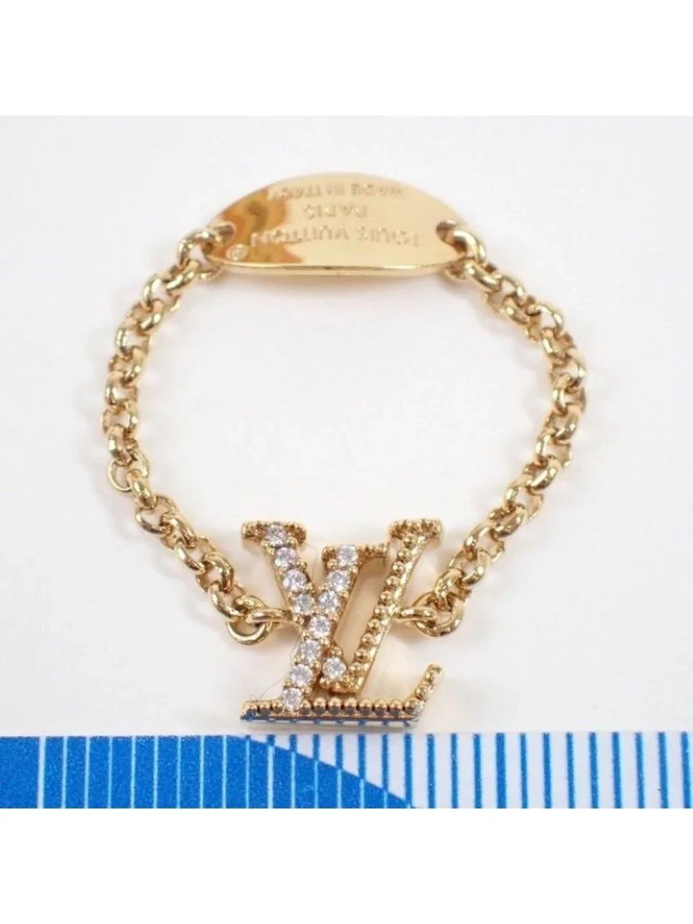 Louis Vuitton Ring Set LV Gold Metal - Picture 2 of 9